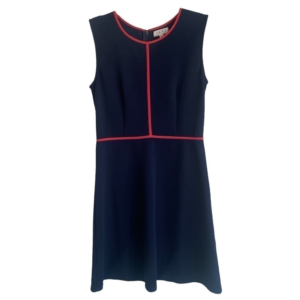 THML STITCH FIX NANETTE TEXTURED KNIT DRESS IN NAVY